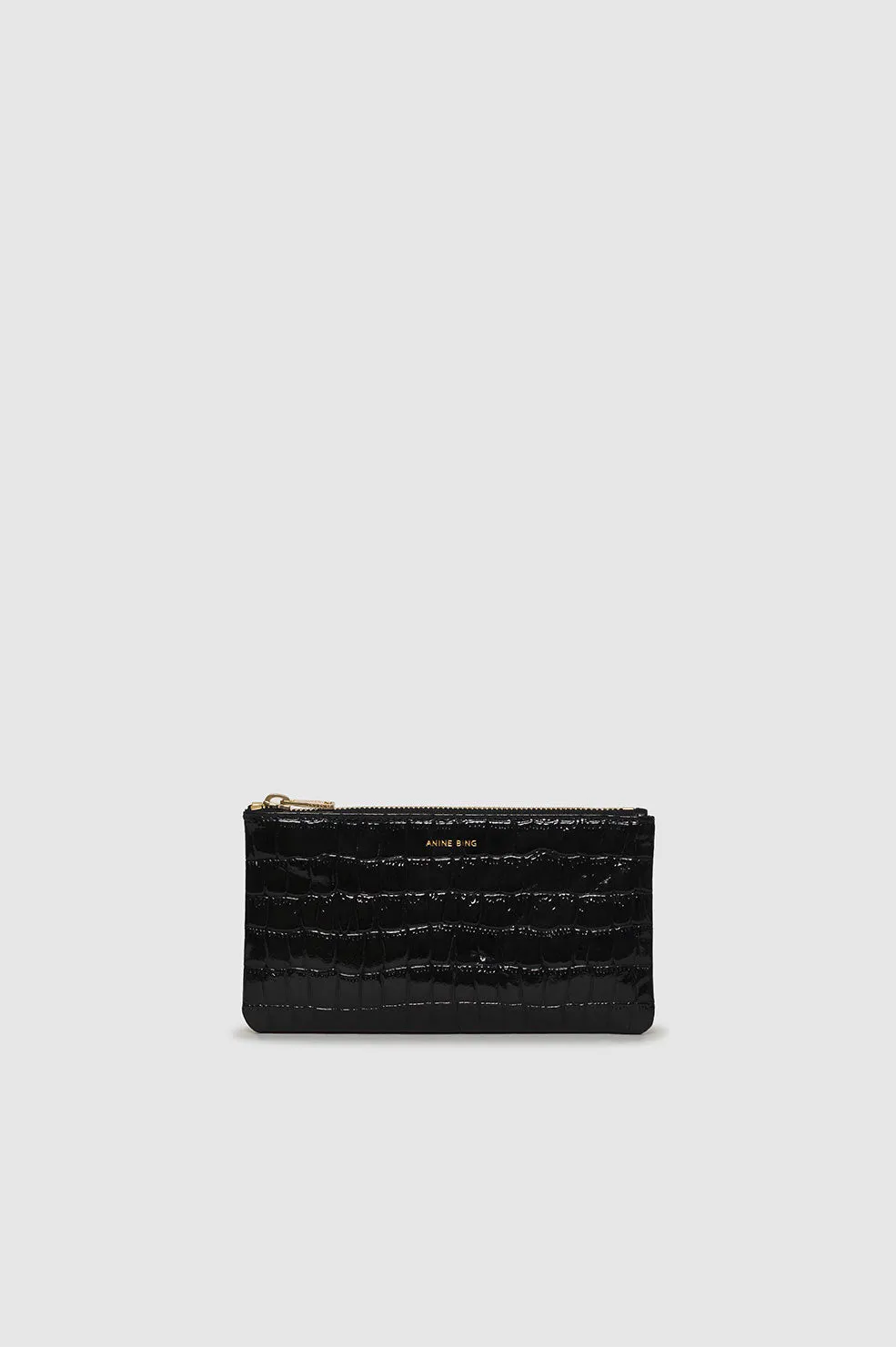 Elly Pouch - Black Embossed sold by Anine Bing