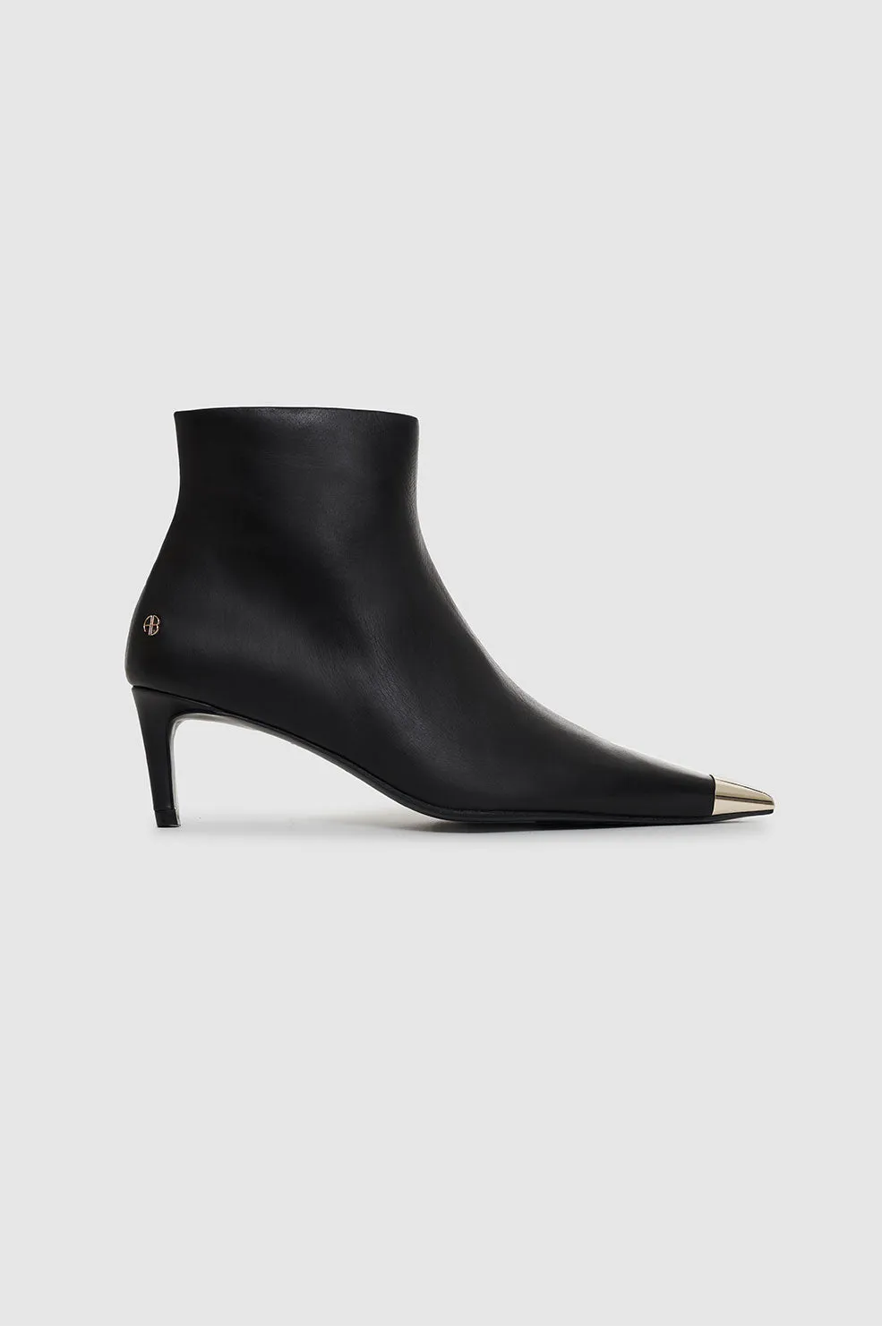 Nina Boots With Metal Toe Cap - Black sold by Anine Bing