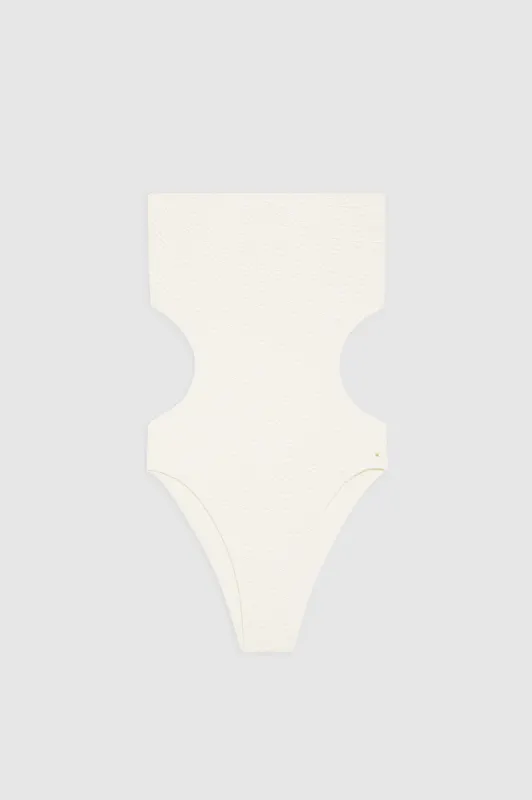 Zahra One Piece - Cream sold by Anine Bing