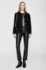 Elly Clutch - High-Shine Black sold by Anine Bing