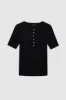 Alessia Tee - Black sold by Anine Bing