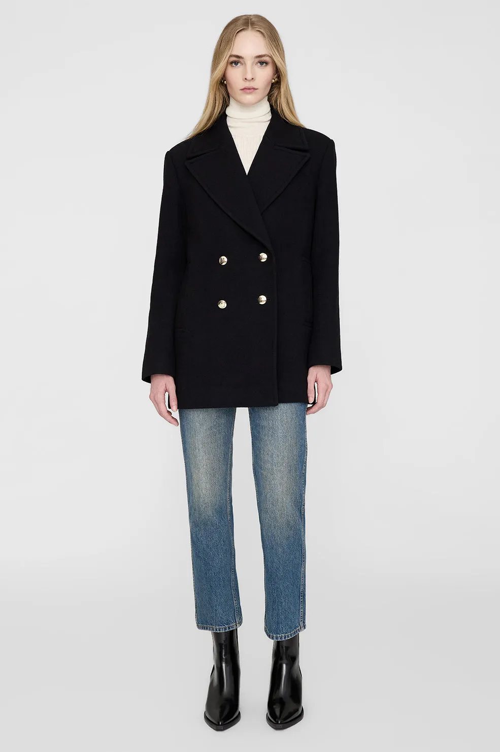 Glenn Peacoat - Black sold by Anine Bing product image thumbnail 5