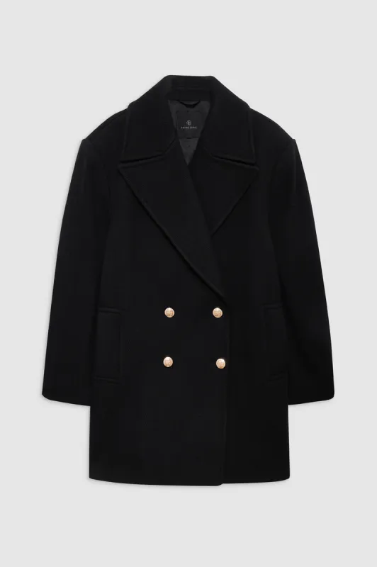 Glenn Peacoat - Black sold by Anine Bing