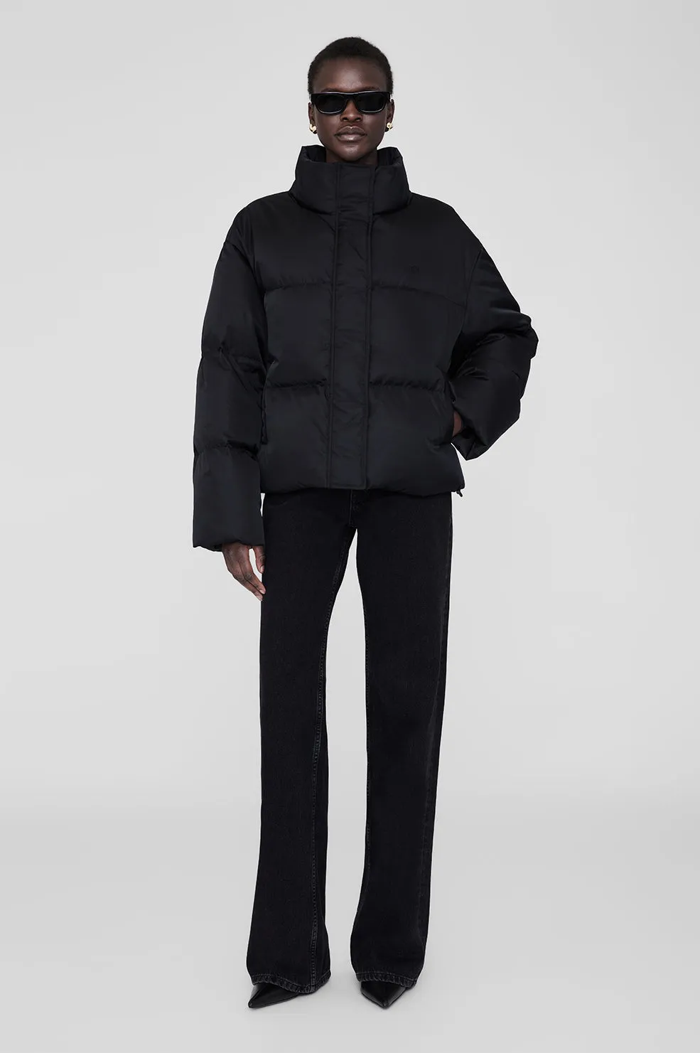 Dorian Puffer - Black sold by Anine Bing