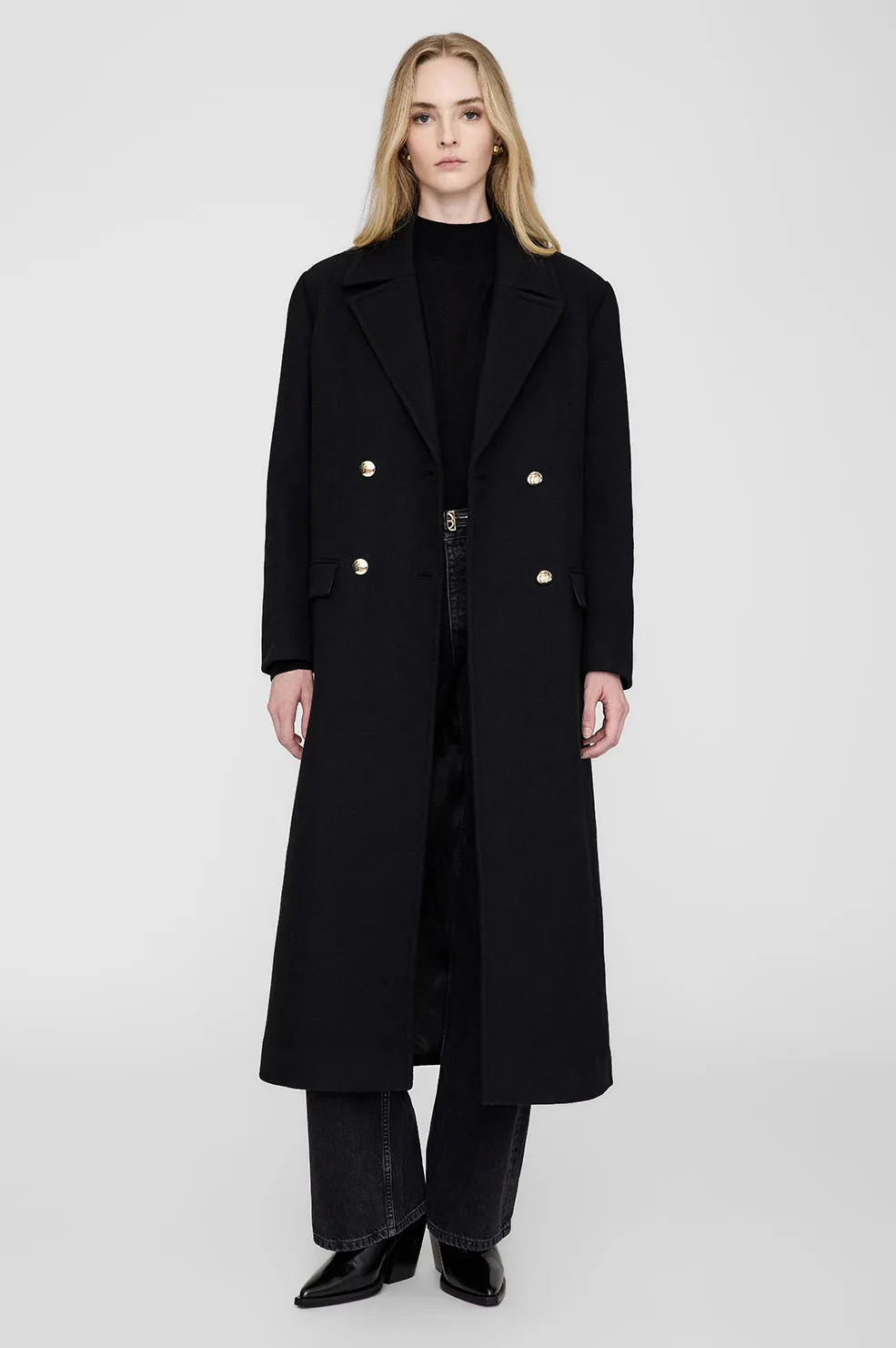 Raleigh Coat - Black sold by Anine Bing