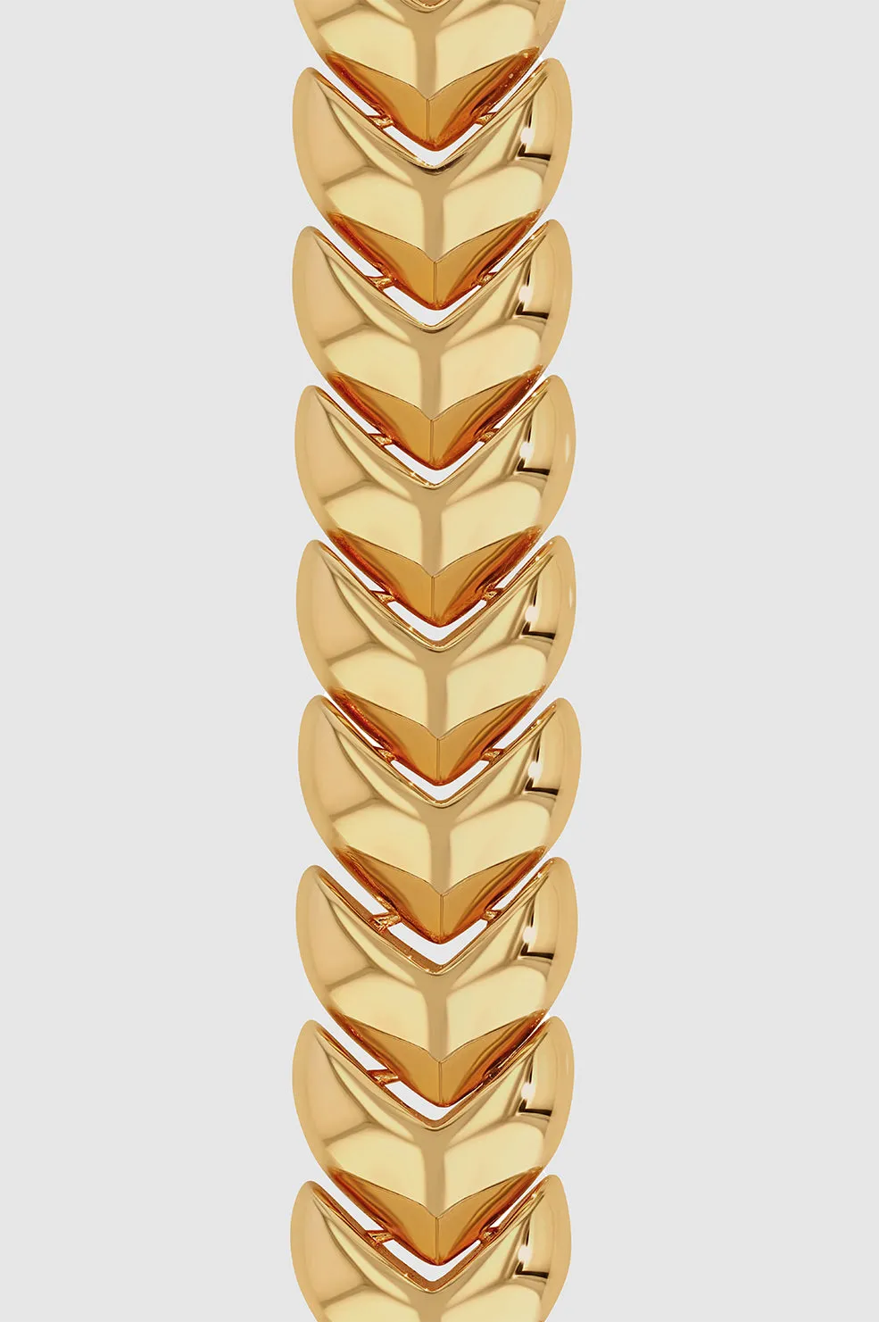 Layered Heart Chain Necklace - Gold sold by Anine Bing product image thumbnail 3