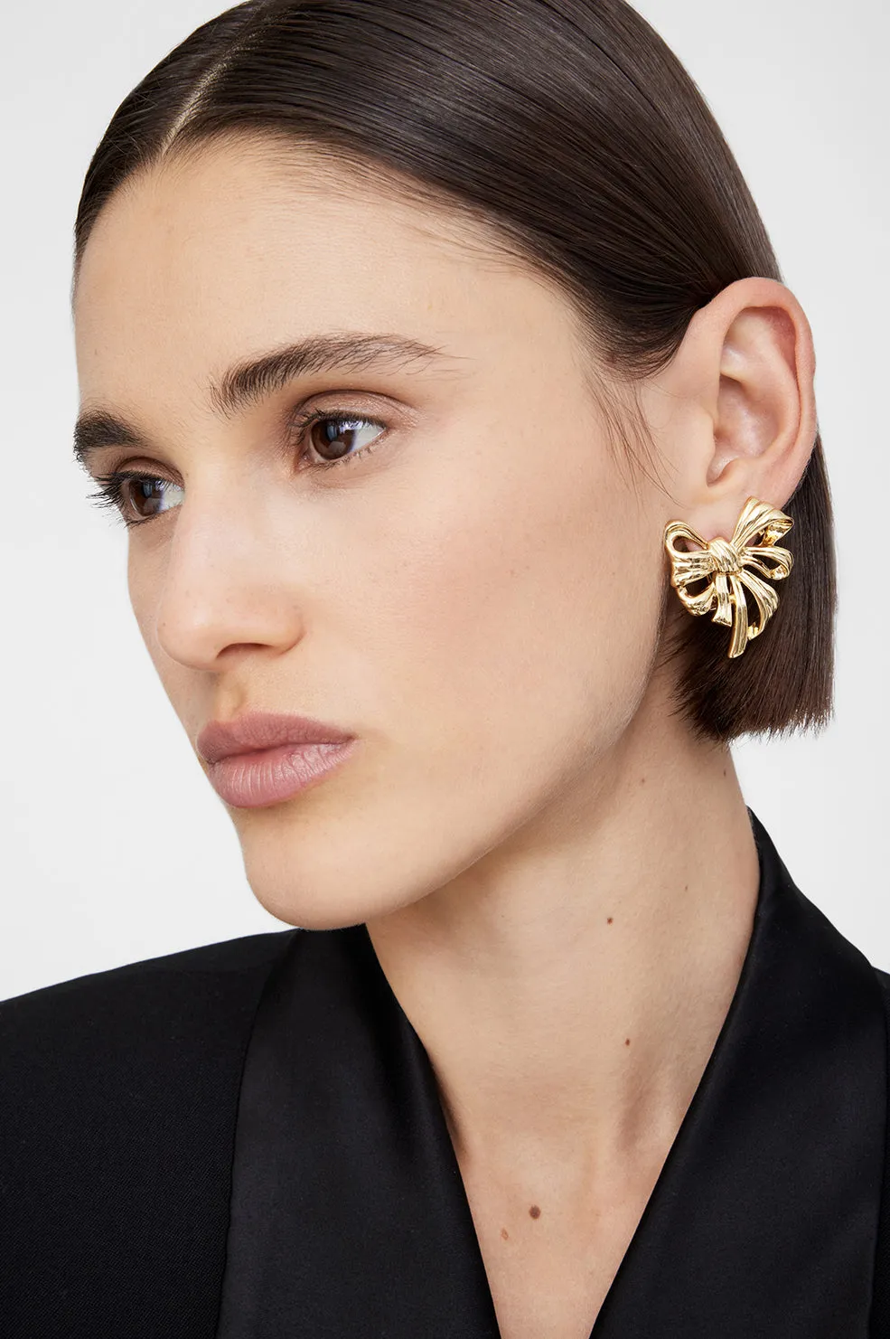 Bow Earrings - Gold sold by Anine Bing product image thumbnail 2