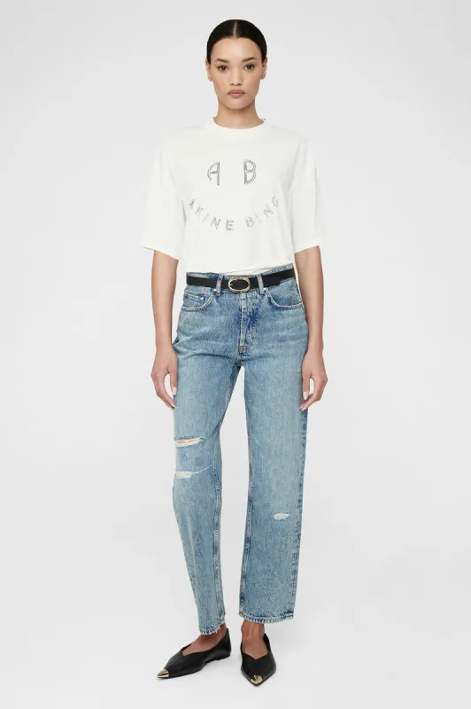 Kent Tee Smiley - Ivory sold by Anine Bing