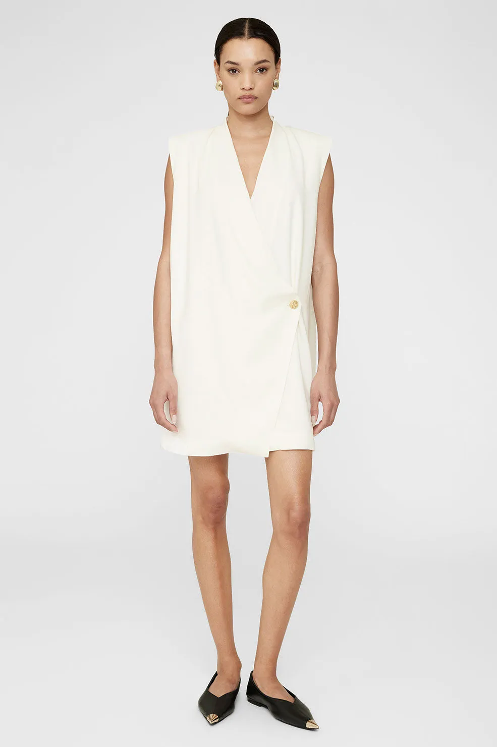 Venice Mini Dress - Ivory sold by Anine Bing