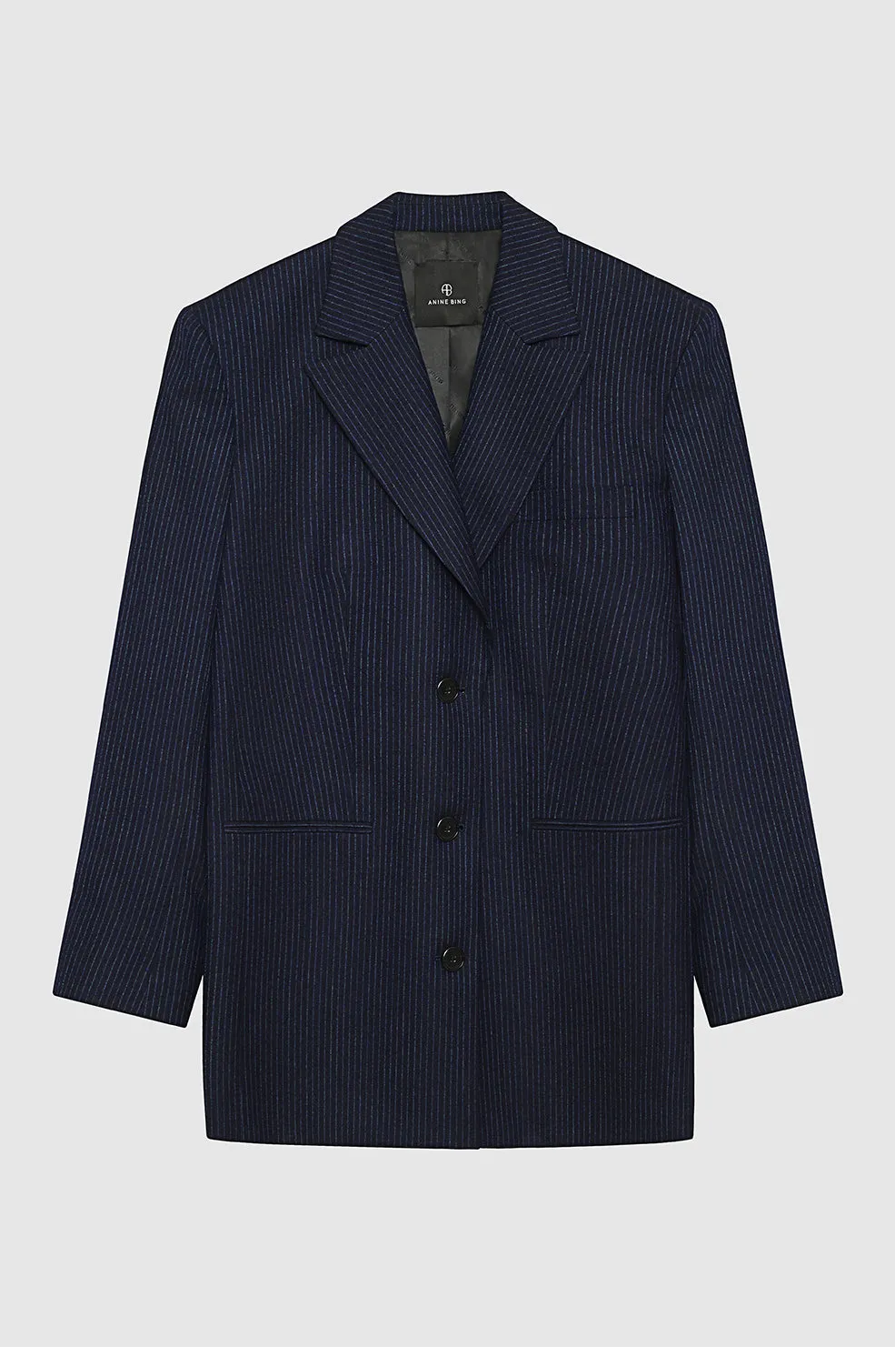Declan Blazer - Navy Pinstripe sold by Anine Bing