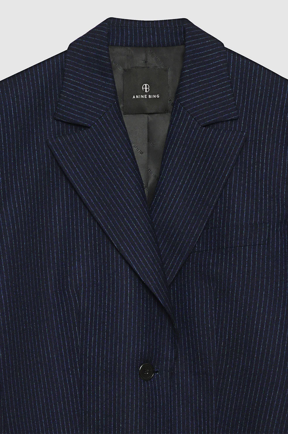 Declan Blazer - Navy Pinstripe sold by Anine Bing product image thumbnail 4
