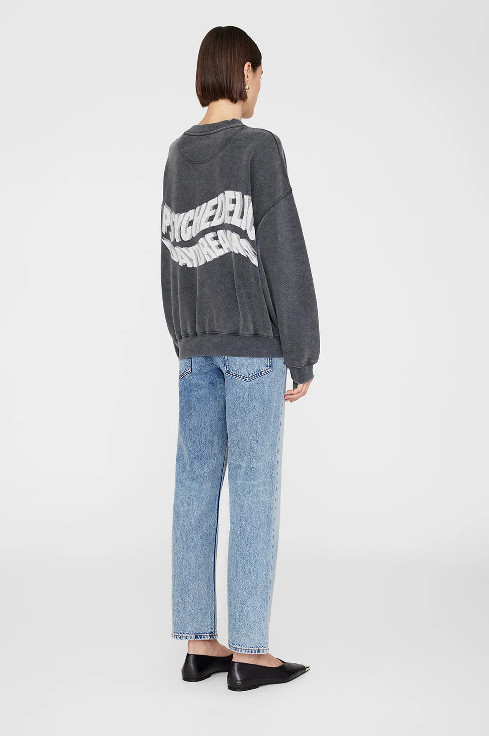 Jaci Sweatshirt Daydreams - Washed Black sold by Anine Bing product image thumbnail 2