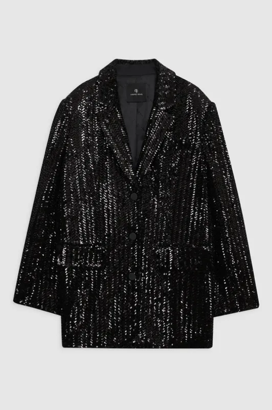 Sara Blazer - Black Sequin sold by Anine Bing