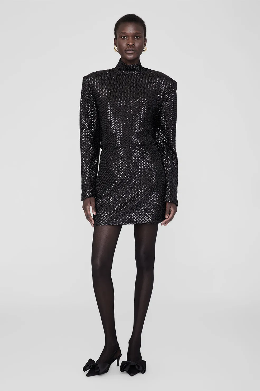 Josephine Top - Black Sequin sold by Anine Bing product image thumbnail 5