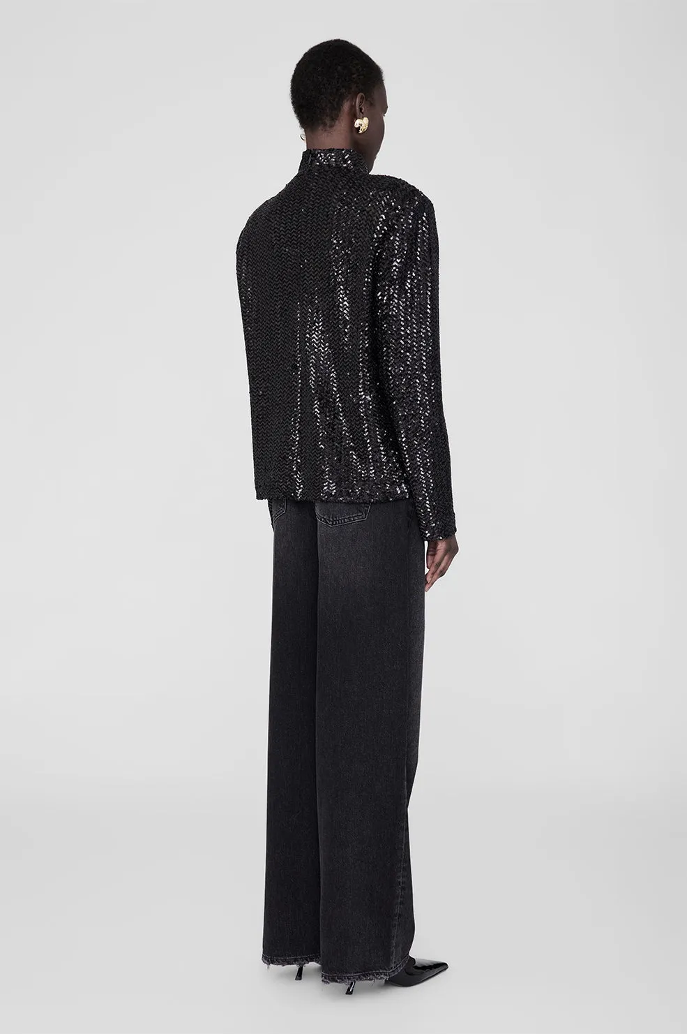 Josephine Top - Black Sequin sold by Anine Bing product image thumbnail 2