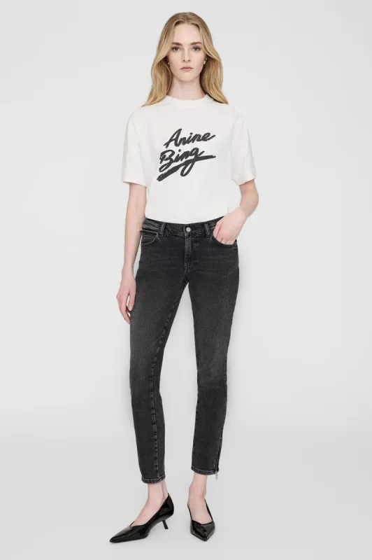 Jaylin Tee Signature - Ivory sold by Anine Bing