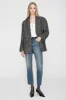 Quinn Blazer - Salt And Pepper sold by Anine Bing