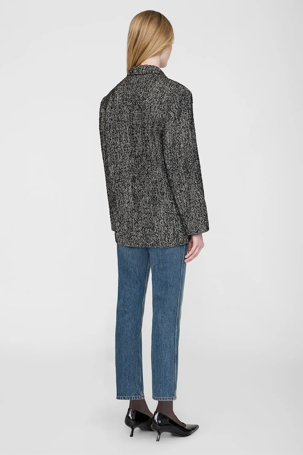 Quinn Blazer - Salt And Pepper sold by Anine Bing product image thumbnail 4