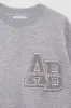 Miles Oversized Sweatshirt Letterman - Medium Heather Grey sold by Anine Bing