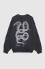 Jaci Sweatshirt Twisted Snake - Washed Black sold by Anine Bing