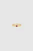 Delicate Ruby Pinky Ring - 14k Gold sold by Anine Bing