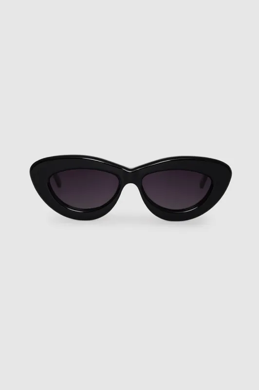 Alba Sunglasses - Black sold by Anine Bing