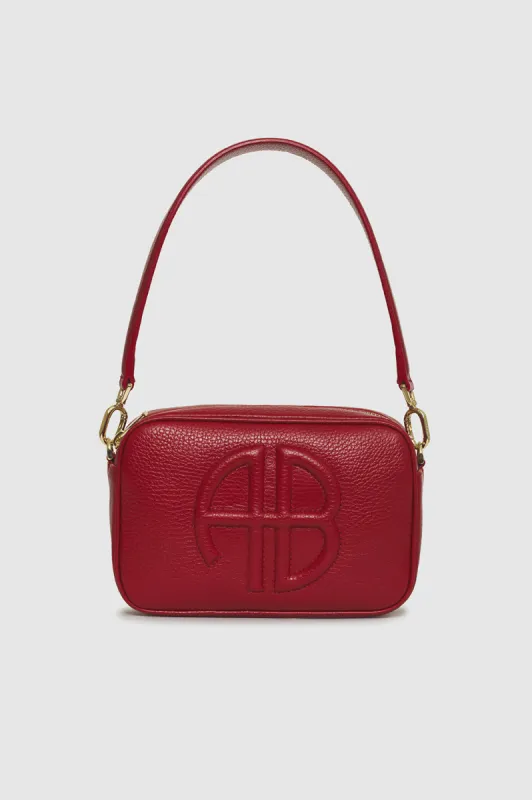 Lili Bag - Red Pebbled sold by Anine Bing