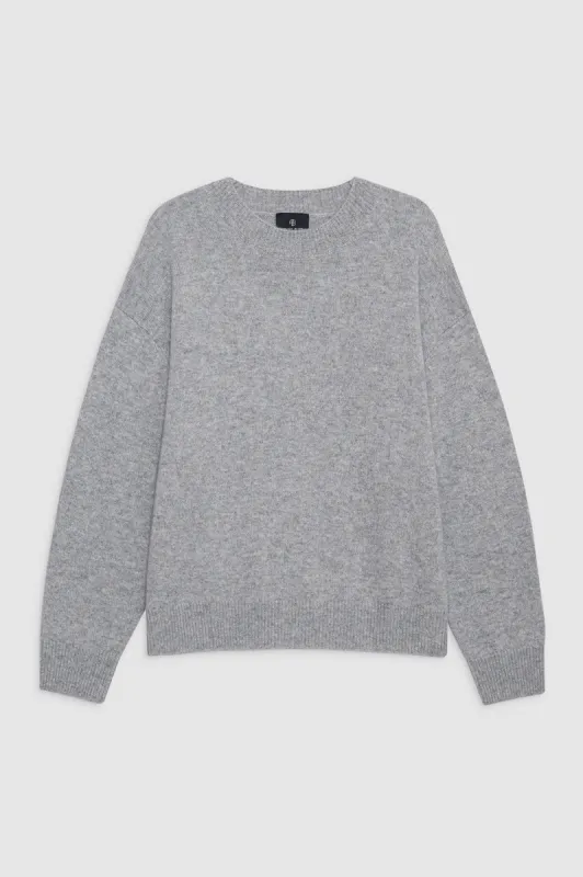 Lee Crew Sweater - Medium Heather Grey sold by Anine Bing