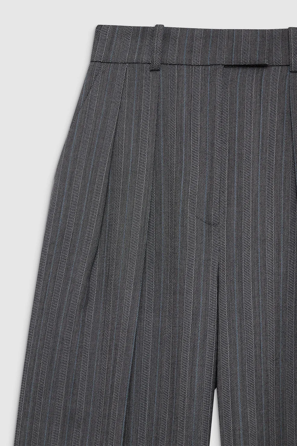 Lou Trouser - Black And Grey Stripe sold by Anine Bing product image thumbnail 2
