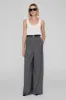 Lou Trouser - Black And Grey Stripe sold by Anine Bing
