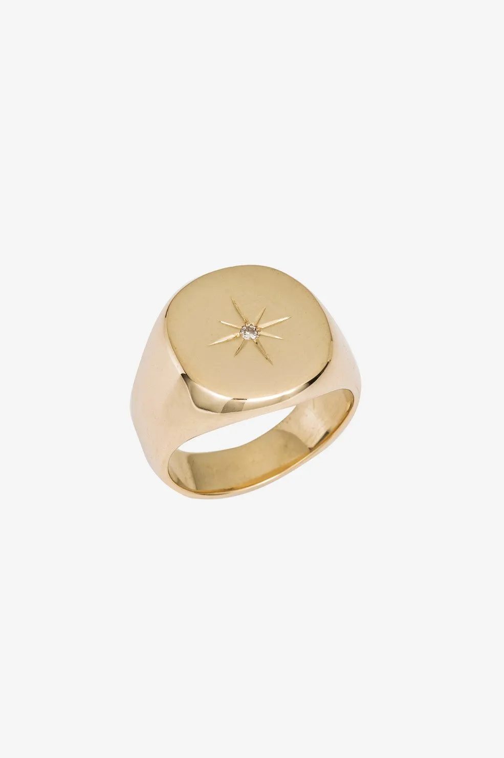 Signet Ring - 14k Gold sold by Anine Bing