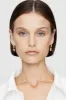 Chunky Diamond Hoops With Ball Charms - 14k Gold sold by Anine Bing