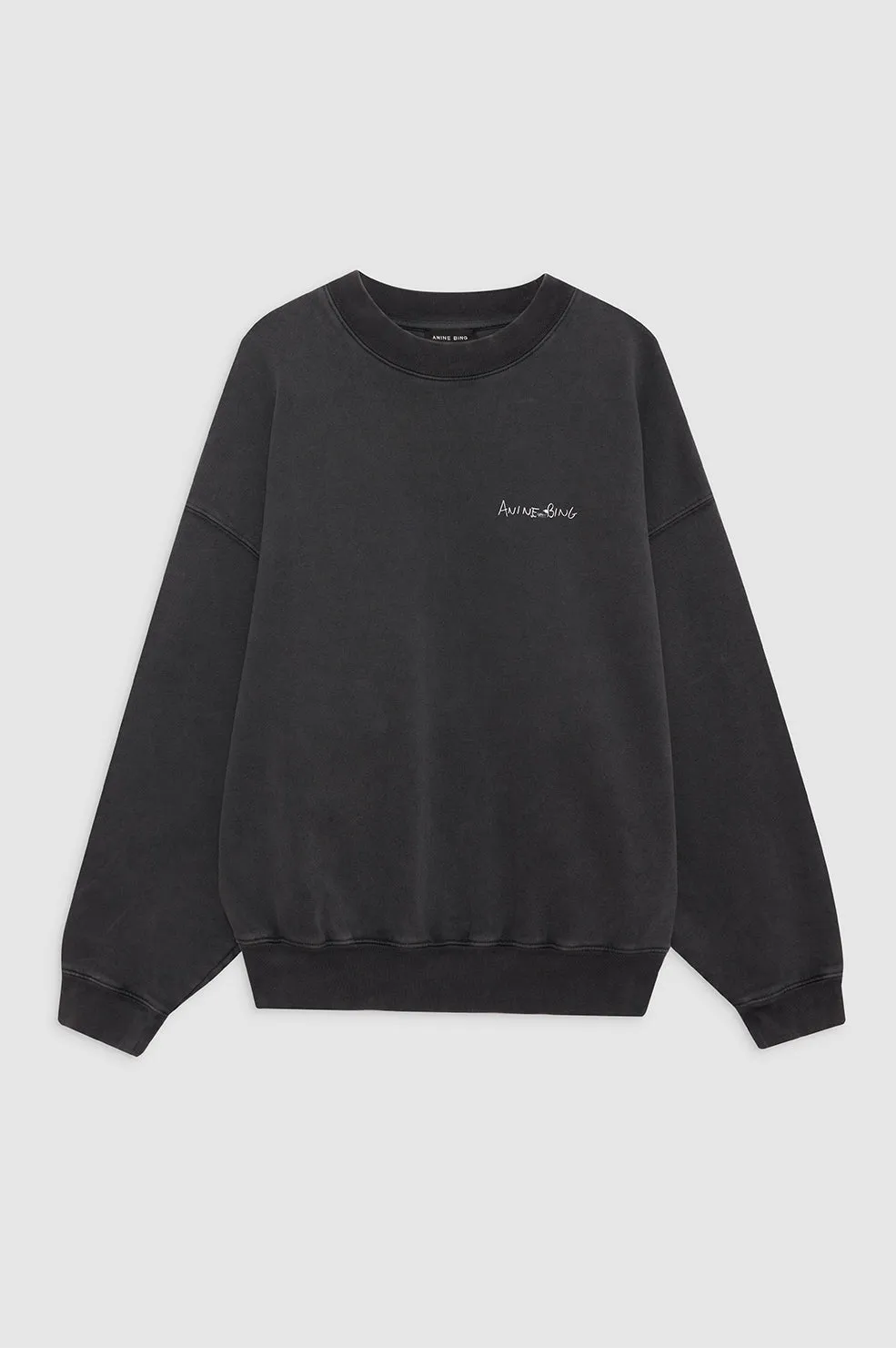 Jaci Sweatshirt Lyrics - Washed Black sold by Anine Bing product image thumbnail 3