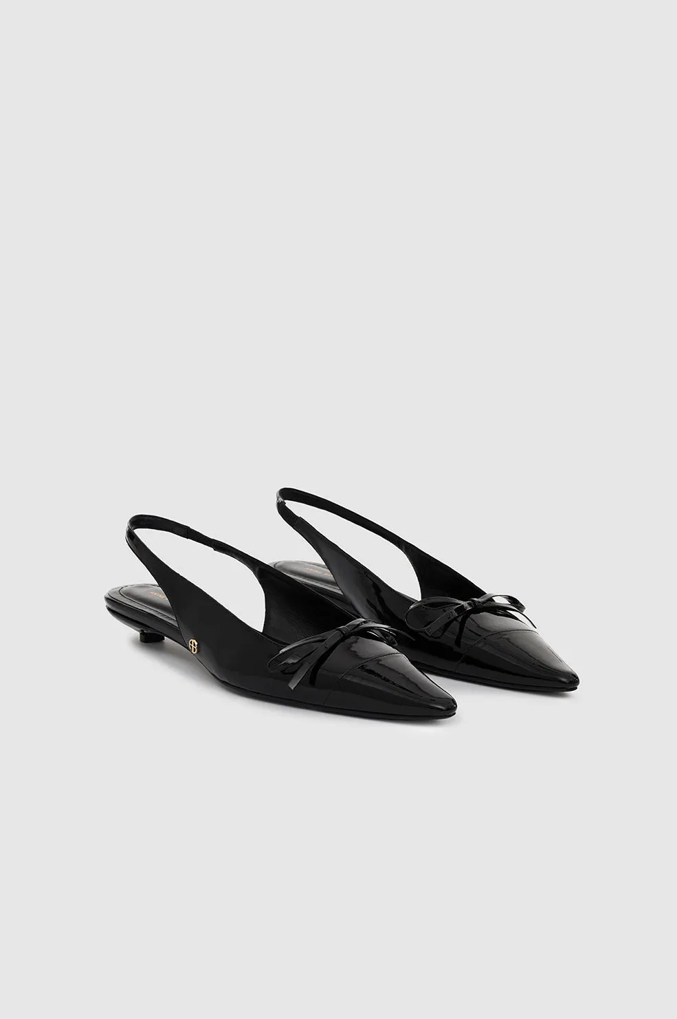 Zoey Slingback Heels - Black Patent sold by Anine Bing product image thumbnail 4