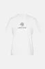 Hudson Tee Monogram - Optic White sold by Anine Bing