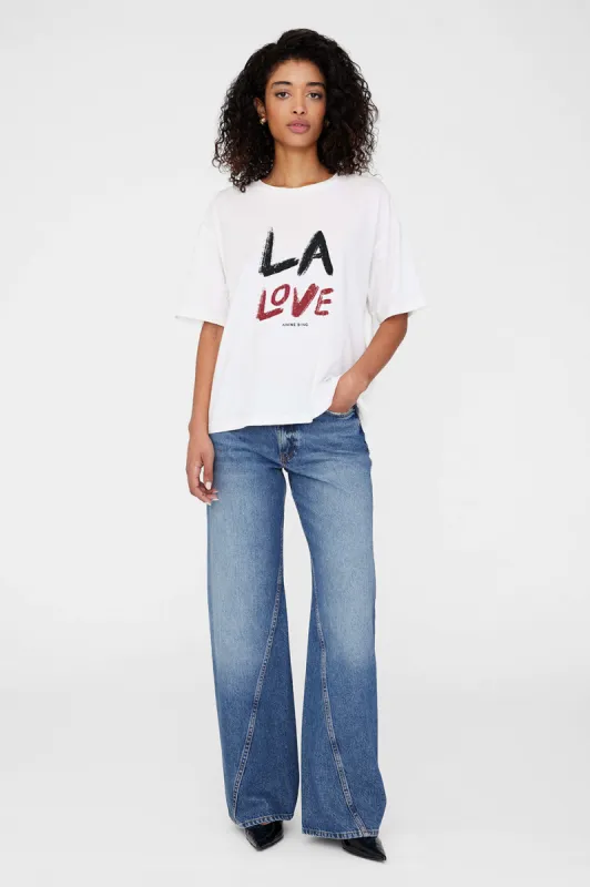 Cohen Tee La Love - Ivory sold by Anine Bing