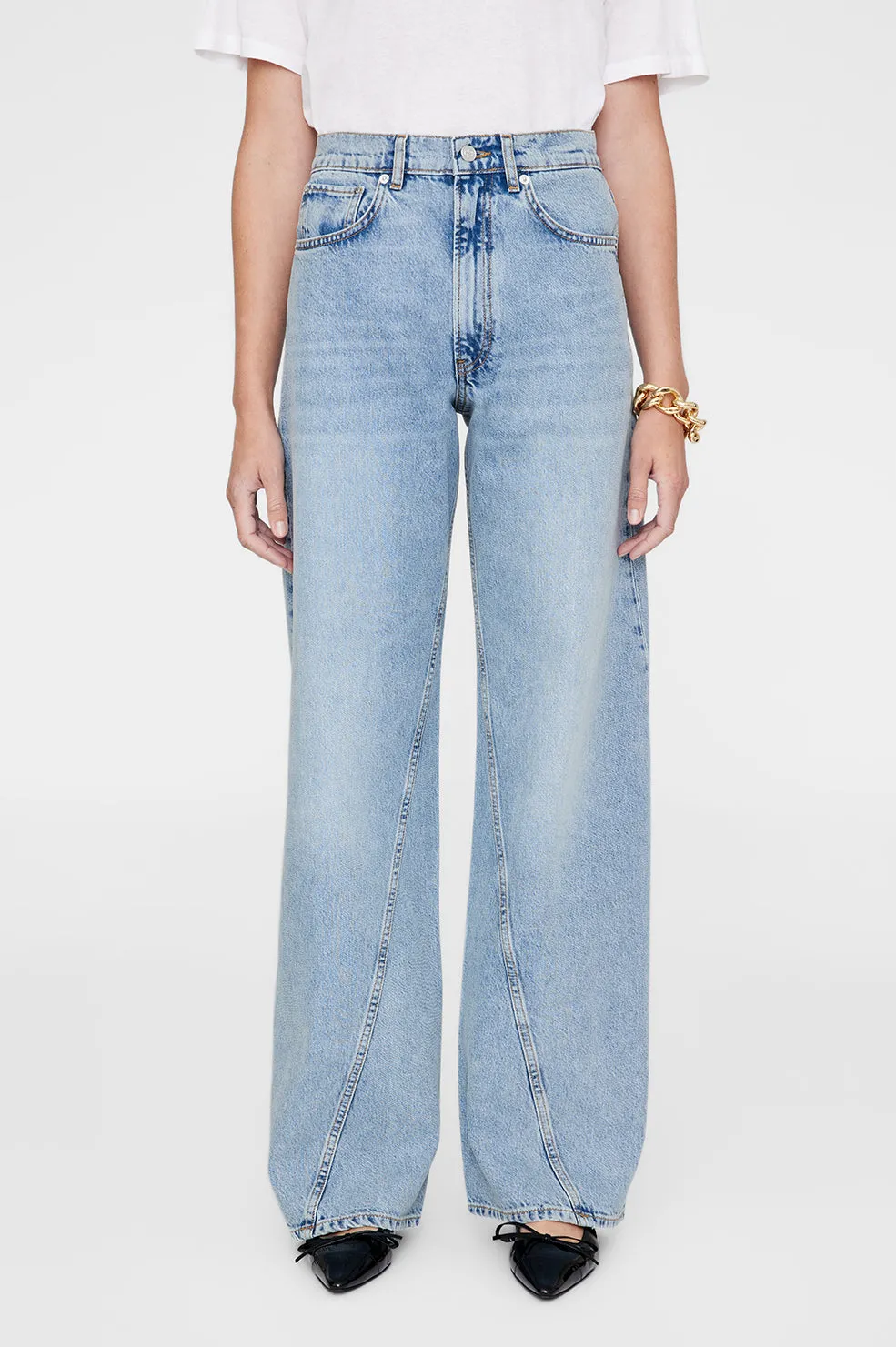 Brie Jean - Pale Azure sold by Anine Bing product image thumbnail 5