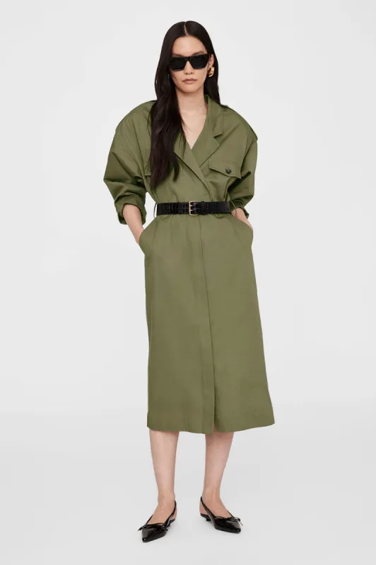 Zelda Dress - Olive sold by Anine Bing