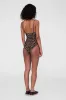 Vesta One Piece - Black And Brown Leopard sold by Anine Bing