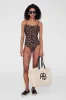 Vesta One Piece - Black And Brown Leopard sold by Anine Bing