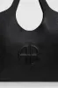 Medium Lili Tote - Black Pebbled sold by Anine Bing