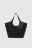 Medium Lili Tote - Black Pebbled sold by Anine Bing