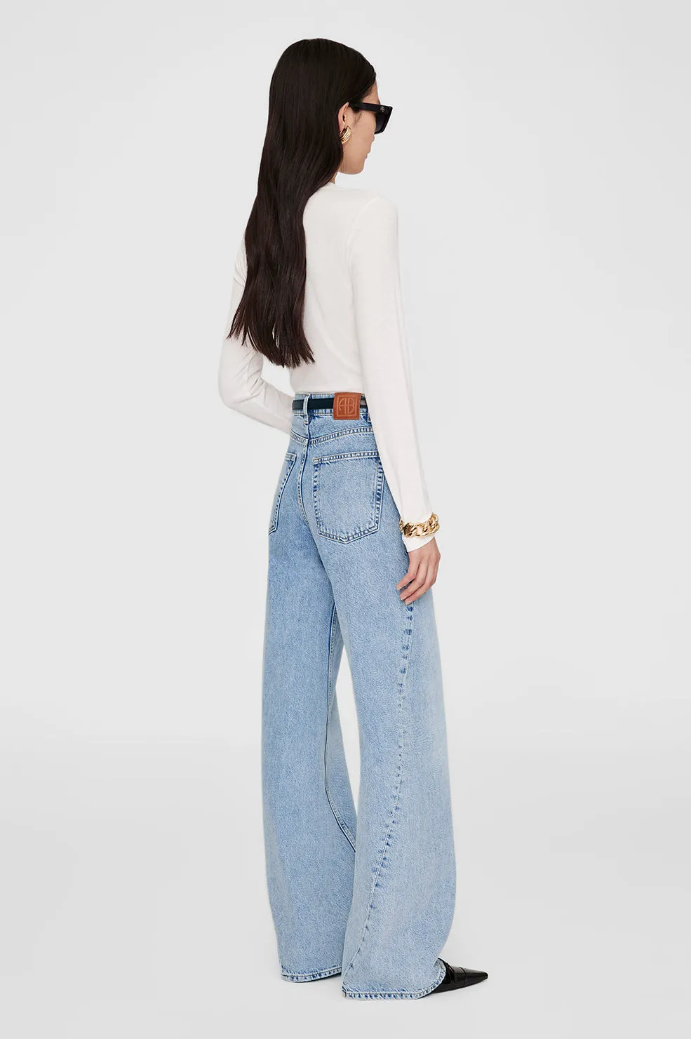 Jo Long Sleeve Tee - Off White sold by Anine Bing product image thumbnail 4