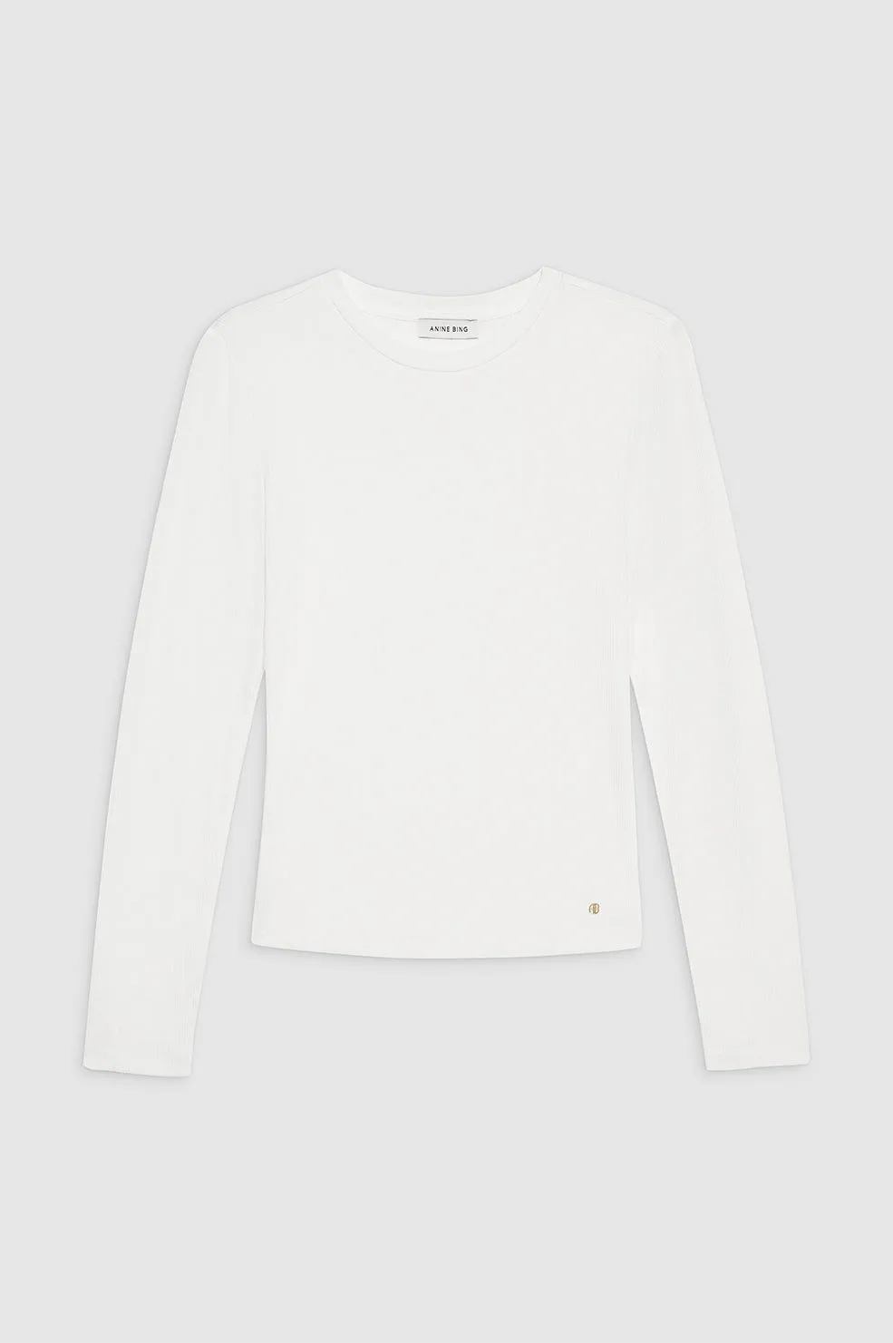 Jo Long Sleeve Tee - Off White sold by Anine Bing