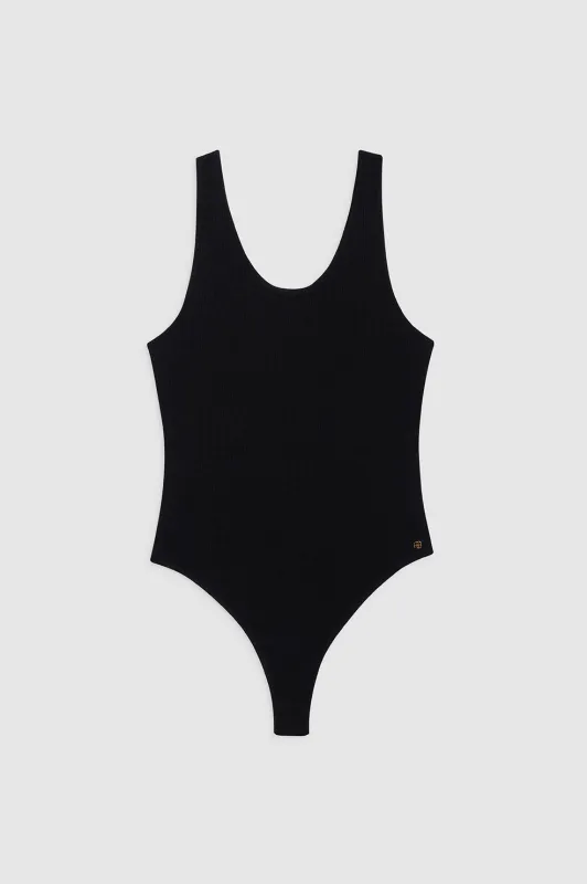 Ginny Bodysuit - Black sold by Anine Bing