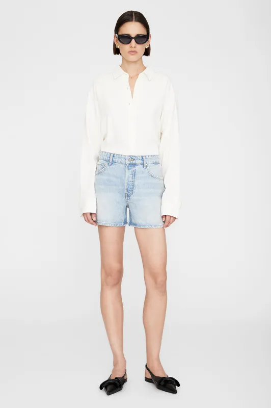 Dalton Short - Bleached Blue sold by Anine Bing