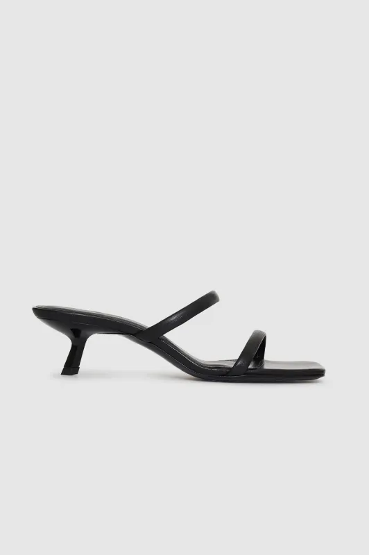Hilda Mule Sandals - Black sold by Anine Bing