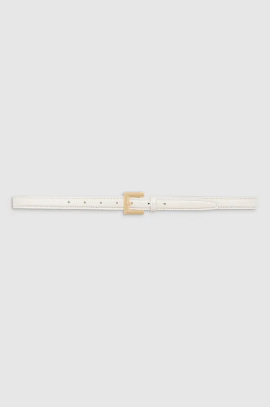 Nicola Belt - Bone With Gold sold by Anine Bing