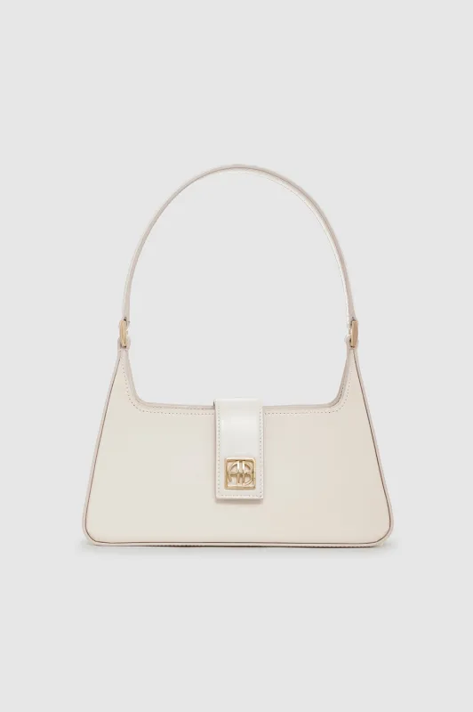 Lou Shoulder Bag - High-Shine Bone sold by Anine Bing