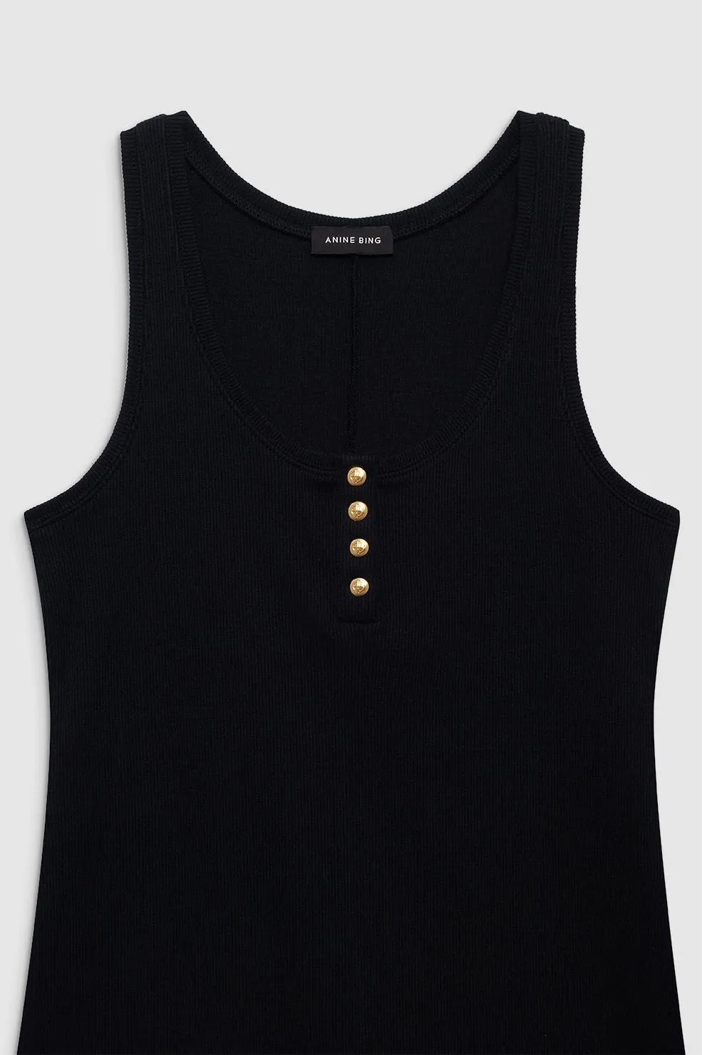 Alessia Tank Midi Dress - Black sold by Anine Bing product image thumbnail 2